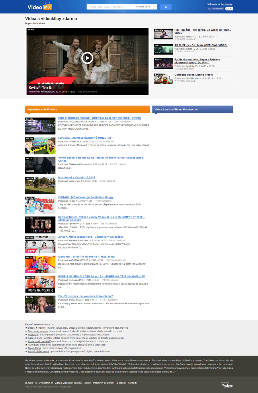 VideoMix.cz, náhled 1